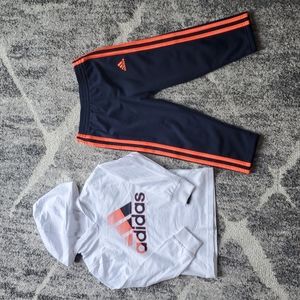 Adidas Hooded Pullover and Jogger Set